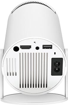 Mini proyector portátil 4K 1080P Full HD compatible con Android y Netflix - WiFi 6, BT 5.2, rotación de 180°, pequeño proyector de cine en casa con corrección trapezoidal automática HDMI/TV - Imagen 2