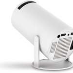 Mini proyector portátil 4K 1080P Full HD compatible con Android y Netflix - WiFi 6, BT 5.2, rotación de 180°, pequeño proyector de cine en casa con corrección trapezoidal automática HDMI/TV - Imagen 3