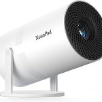 Proyector portátil XuanPad con sistema Android, miniproyector con enfoque eléctrico, WiFi 6 y Bluetooth, corrección vertical automática, FULL HD 1080P, proyector de películas giratorio a 180° para - Imagen 4