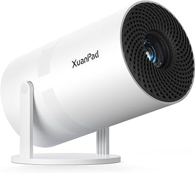 Proyector portátil XuanPad con sistema Android, miniproyector con enfoque eléctrico, WiFi 6 y Bluetooth, corrección vertical automática, FULL HD 1080P, proyector de películas giratorio a 180° para - Imagen 4