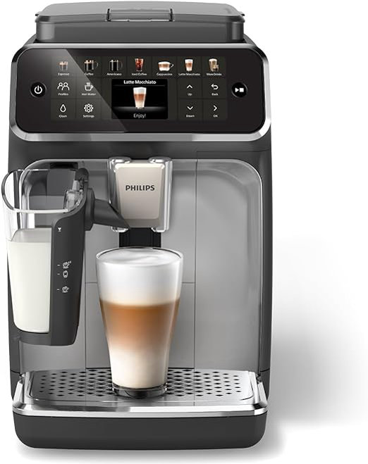 PHILIPS Máquina de café espresso serie 3300 totalmente automática - 6 bebidas calientes y heladas, sistema de leche LatteGo, SilentBrew 40% más silencioso, molinillo de cerámica, filtro Aquaclean, - Imagen 2