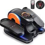 Máquina elíptica debajo del escritorio, ejercitador de piernas elípticas para personas mayores, ejercitador de pedal silencioso y portátil mientras está sentado, máquina de ejercicio elíptico