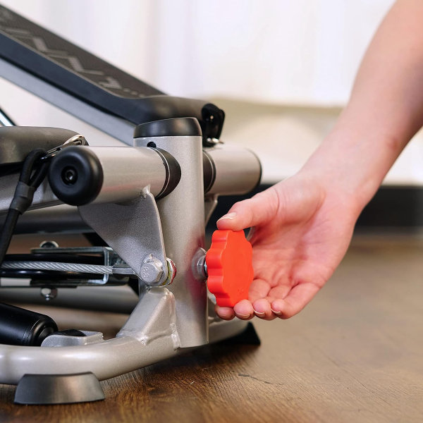 Mini steppers Sunny Health & Fitness para ejercitarse en casa, máquina de entrenamiento con escalones, equipo cardiovascular de cuerpo completo, con conexión gratuita a la aplicación SunnyFit opcional y banda de resistencia. - Imagen 3