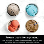 Ninja NC300 CREAMi - Máquina para hacer helados, para gelato, mezclas, batidos, sorbete, cuencos de batidos y más, 5 programas de un solo toque, con (2) recipientes de pinta y tapas, tamaño compacto, - Imagen 3