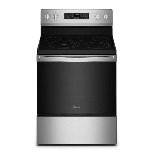 Whirlpool  Cocina Eléctrica 30" de Vitrocerámica+Air Fryer, YWFE550SOLZ - Imagen 1