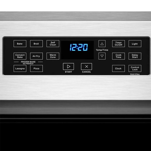 Whirlpool  Cocina Eléctrica 30" de Vitrocerámica+Air Fryer, YWFE550SOLZ - Imagen 2