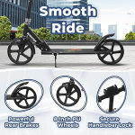 Nattork Patinete para niños de 8 a 12 años, adolescentes y adultos, altura ajustable, plegable, ruedas grandes y resistentes para un paseo suave, ligero, suspensión antigolpes para niños y niñas - Imagen 3