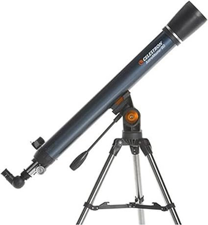 Celestron - Telescopio refractor AstroMaster 90AZ, para principiantes - Óptica de vidrio totalmente recubierta - Trípode de altura ajustable - Paquete de software de astronomía adicional - Imagen 5