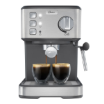 Oster Cafetera Espresso Compacta  BVSTEM5502, 15 Bares de Presión, Prepara 2 Tazas, con Vaporizador y Accesorios, Acero Inoxidable - Imagen 3
