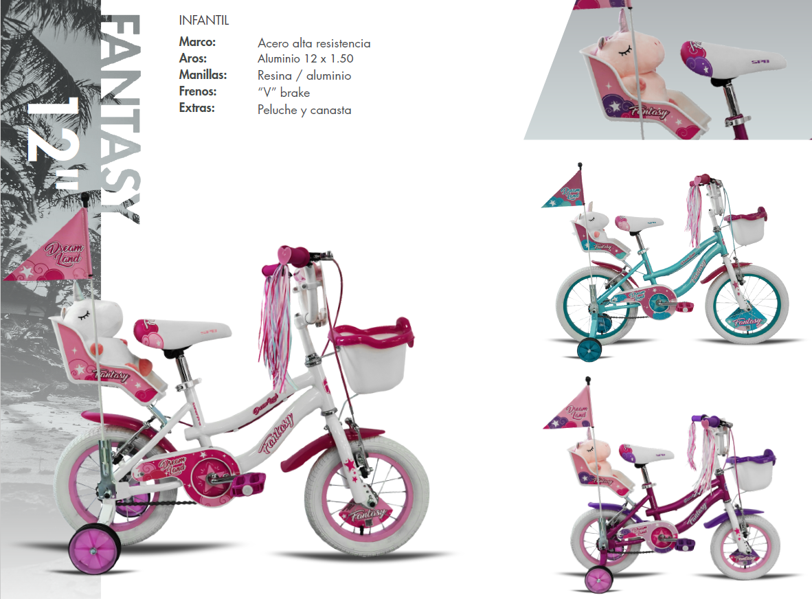 Captura-de-pantalla-2025-10-31-151221.png Bicicleta 12 Infantil para niños y niñas de 2 a 8 años de edad, con ruedas de entrenamiento, con porta botella - Imagen 1