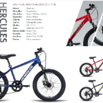BICICLETA 20¨ MTB HERCULES PARA HOMBRES