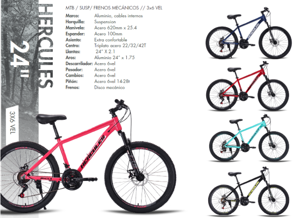 Bicicleta Hercules MTB ¨24 - Imagen 2