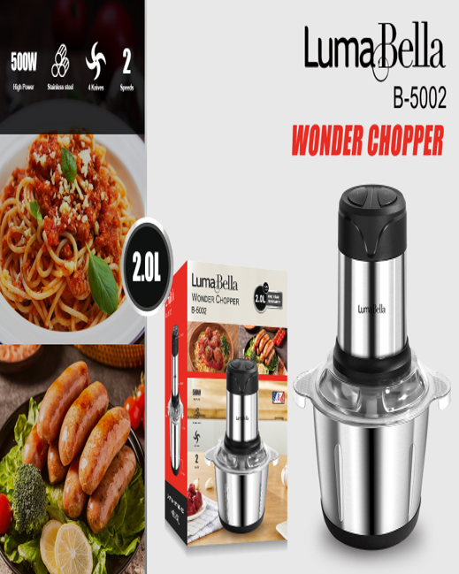Imagen15.png Picadora – Licuadora Eléctrica Luma Bella B-5002 - Imagen 1