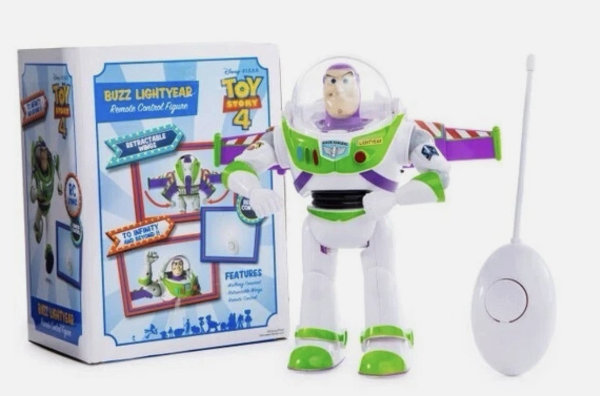 Disney Toy Story 4 Buzz Lightyear Figura Control Remoto RC 27MHz - Imagen 4