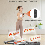 Caminadora para caminar para usar debajo del escritorio para el hogar y la oficina con control remoto, portátil de 2.5 caballos de fuerza para caminar, trotar, correr en pantalla LED - Imagen 5