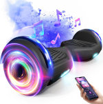 Patineta Hoverboard SISIGAD con Bluetooth, ruedas de 6,5" con luces LED de colores, para niños y niñas a partir de 6 años.