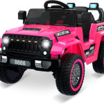 Carro para niños de 12 V, con control remoto para padres, motores gemelos de 35 W, 3 velocidades, luces LED, música y bocina, suspensión de resorte, vehículos eléctricos de juguete para niños de 3 - Imagen 5