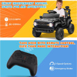 Carro Ford Bronco Raptor de 12 V para niños pequeños, eléctrico de juguete con control remoto, suspensión de resorte de 4 ruedas, música Bluetooth, radio, luces LED, ENYOPRO - Imagen 2