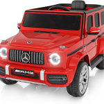 Automóvil eléctrico para niños de 12 V 7 AH – Mercedes Benz con licencia con ventana alta, 2 motores de 35 W, control remoto de 2.4 G, 3 velocidades, música, bocina y luces LED para niños pequeños - Imagen 2