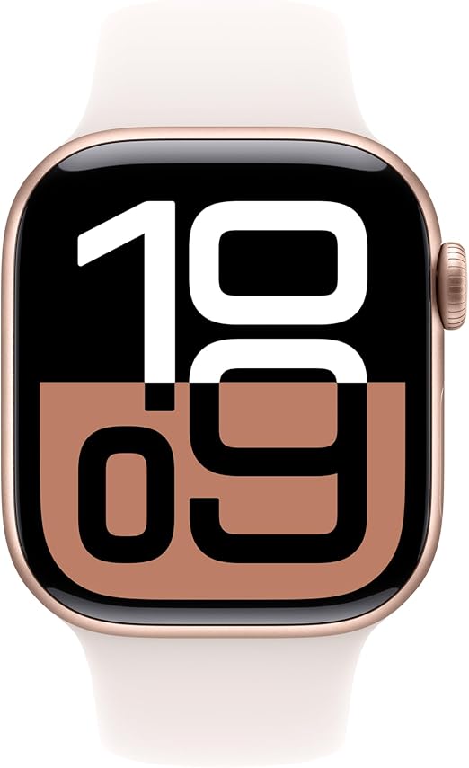 7JdC6eu1-2.jpg Apple Watch Series 10 (42 mm, GPS) con caja de aluminio oro rosa, con correa deportiva rosa rubor, S/M monitor de fitness, app de ECG, pantalla Retina siempre activa, impermeable - Imagen 1