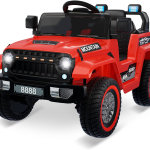 Carro para niños de 12 V, con control remoto para padres, motores gemelos de 35 W, 3 velocidades, luces LED, música y bocina, suspensión de resorte, vehículos eléctricos de juguete para niños de 3 - Imagen 7