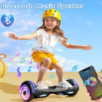 Patineta Hoverboard SISIGAD con Bluetooth, ruedas de 6,5" con luces LED de colores, para niños y niñas a partir de 6 años. - Imagen 3