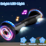 Patineta Hoverboard SISIGAD con Bluetooth, ruedas de 6,5" con luces LED de colores, para niños y niñas a partir de 6 años. - Imagen 5