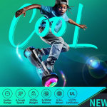 Patineta Hoverboard SISIGAD con Bluetooth, ruedas de 6,5" con luces LED de colores, para niños y niñas a partir de 6 años. - Imagen 6