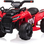 Cuatrimoto eléctrica de juguete con baterías de 6 Voltios, 4 ruedas, faros, MP3, USB, control de volumen y un asiento grande para regalar a niños y niñas de 1 a 3 años