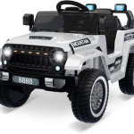 Carro para niños de 12 V, con control remoto para padres, motores gemelos de 35 W, 3 velocidades, luces LED, música y bocina, suspensión de resorte, vehículos eléctricos de juguete para niños de 3 - Imagen 4