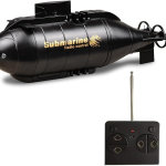 YEIBOBO ! 6 Canales Mini RC Submarine Toy (Negro)