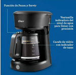 Cafetera Oster 12 tazas Negro - Imagen 4