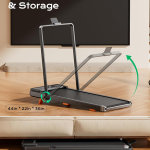 Caminadora con inclinación para oficina en casa, 2.5 HP portátil debajo del escritorio con capacidad de 265 libras, control remoto, pantalla LED - Imagen 4