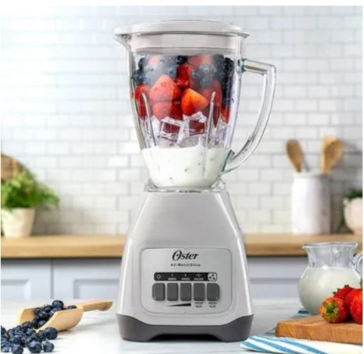 Licuadora Oster 2 velocidades más pulso y vaso de vidrio - Imagen 2