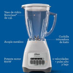 Licuadora Oster 2 velocidades más pulso y vaso de vidrio - Imagen 5
