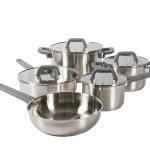 Juego de Ollas de Cocina Oster de 11 Piezas, Cuerpo de Acero Inoxidable, Tapas Ventiladas, incluye Utensilios de Cocina - Imagen 4