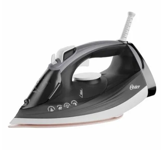 plancha-oster-1.jpg Plancha de Cerámica Oster, con Suela Grande, con Tecnología anti-calcificación, Gris - Imagen 1