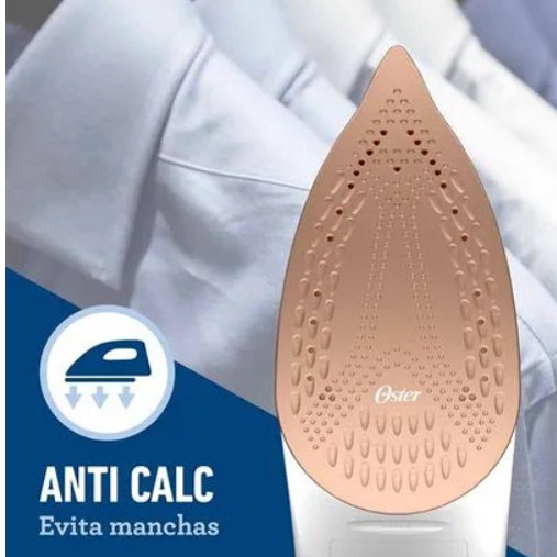 Plancha de Cerámica Oster, con Suela Grande, con Tecnología anti-calcificación, Gris - Imagen 3
