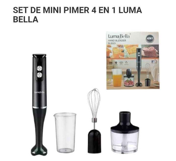 BATIDORA DE MANO 4 EN 1 B2022 LUMA BELLA - Imagen 1