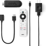 Streaming Stick ONN Android TV 2K FHD con control remoto y adaptador de corriente WiFi HDMI Chromecast incorporado - Imagen 5