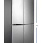 Refrigerador Side-by-Side HISENSE RQ171BV5A – 17 cf / 481 L – Silver (Plateado)