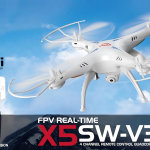 Drone sin cabeza UFO con cámara HD WiFi Syma X5SW-V3 FPV Explorers2 2.4Ghz 4CH 6-Axis Gyro RC Quadcopter de Cheerwing (blanco) - Imagen 4
