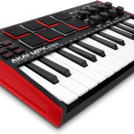 AKAI Professional MPK Mini MK3 | Controlador de teclado MIDI USB de 25 teclas con 8 almohadillas de percusión con retroiluminación, 8 botones y software de producción musical incluido