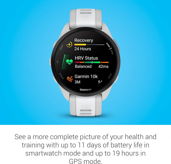 Reloj Garmin Forerunner 165 Music, reloj inteligente para correr, pantalla AMOLED colorida, métricas de entrenamiento e información de recuperación, música en tu muñeca - Imagen 3