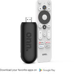 Streaming Stick ONN Android TV 2K FHD con control remoto y adaptador de corriente WiFi HDMI Chromecast incorporado - Imagen 3