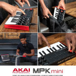AKAI Professional MPK Mini MK3 | Controlador de teclado MIDI USB de 25 teclas con 8 almohadillas de percusión con retroiluminación, 8 botones y software de producción musical incluido - Imagen 3