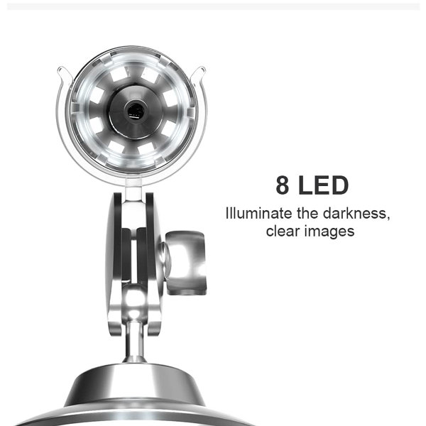 Máquina de analizador de piel inalámbrico Dermatoscopio cuero cabelludo/piel/piel/folículo piloso Prueba de prueba de análisis Lupa Analizador de piel UV Profesional 1000X Detector de piel facial - Imagen 7