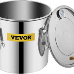 Destilador de alcohol con barril Thumper, 5Gal/20L kit de destilería para alcohol con tubo de cobre y termómetro integrado y bomba de agua - Imagen 4