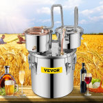 Destilador de alcohol con barril Thumper, 5Gal/20L kit de destilería para alcohol con tubo de cobre y termómetro integrado y bomba de agua - Imagen 5