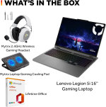 Laptop Lenovo Legion 5i - para juegos de 16 pulgadas, pantalla WQXGA 240Hz, Intel Core Ultra 9-275HX, NVIDIA GeForce RTX 5060, 32 GB DDR5 RAM, 1 TB SSD, Wi-Fi 7, retroiluminación RGB, Win 11 Pro, con accesorios Mytrix para oficina de por vida - Imagen 2